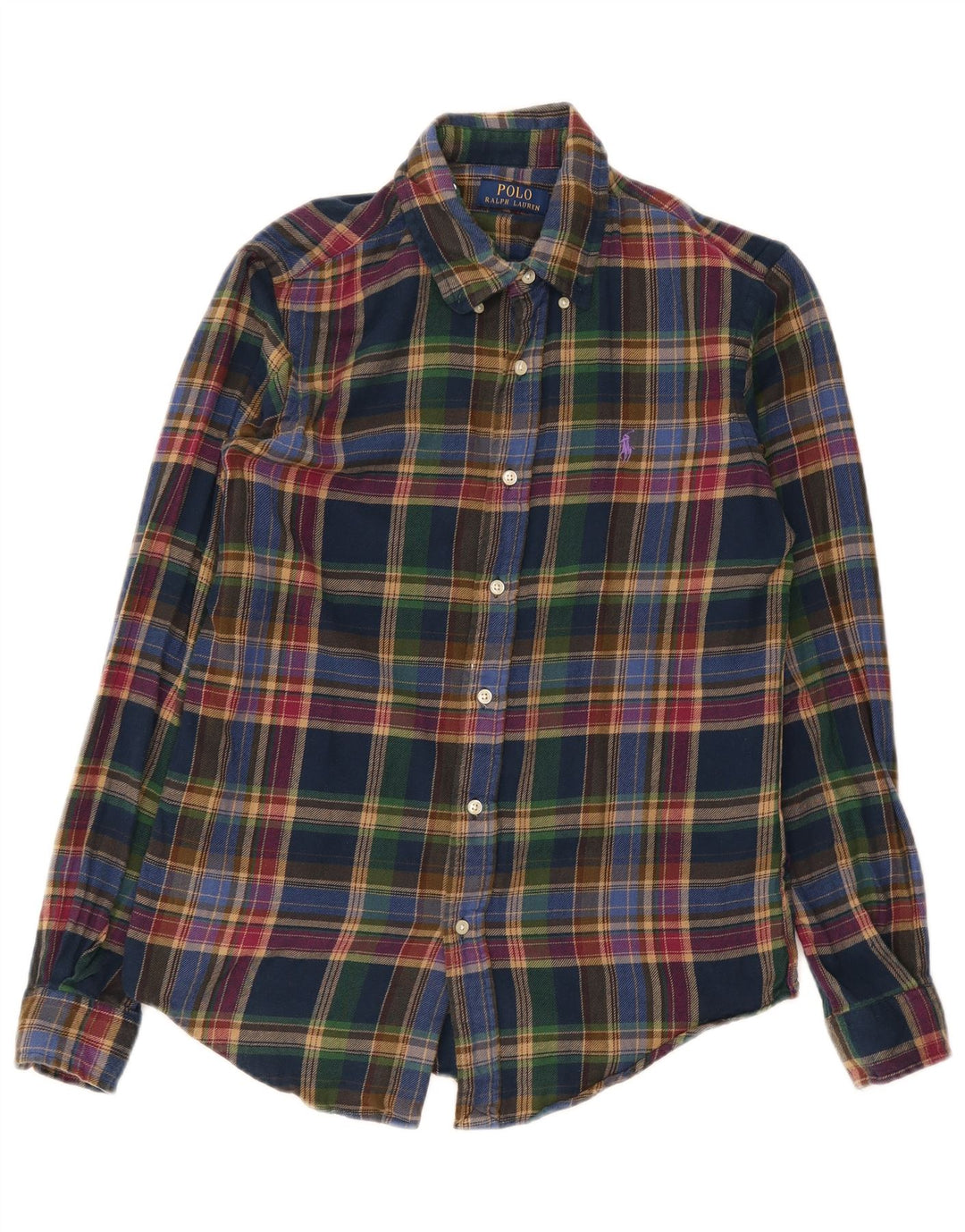 Polo Ralph Lauren Herre Custom Fit Flanellskjorte Lille flerfarvet ternet
