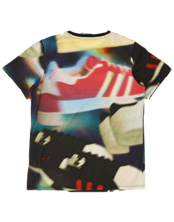 Adidas Dame Grafisk T-Shirt Top UK 8 Lille flerfarvet polyester