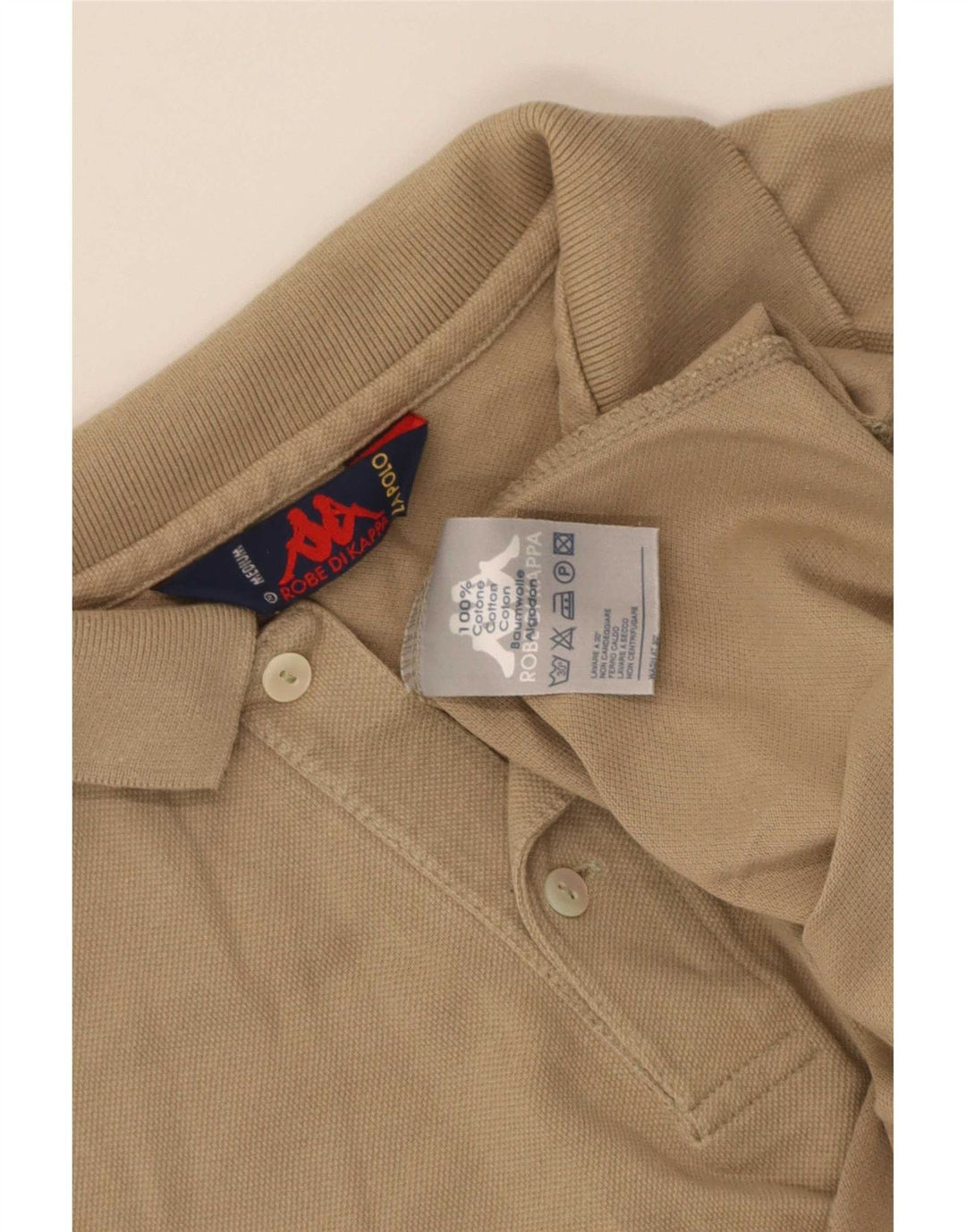 Kappa herre poloshirt Medium beige bomuld