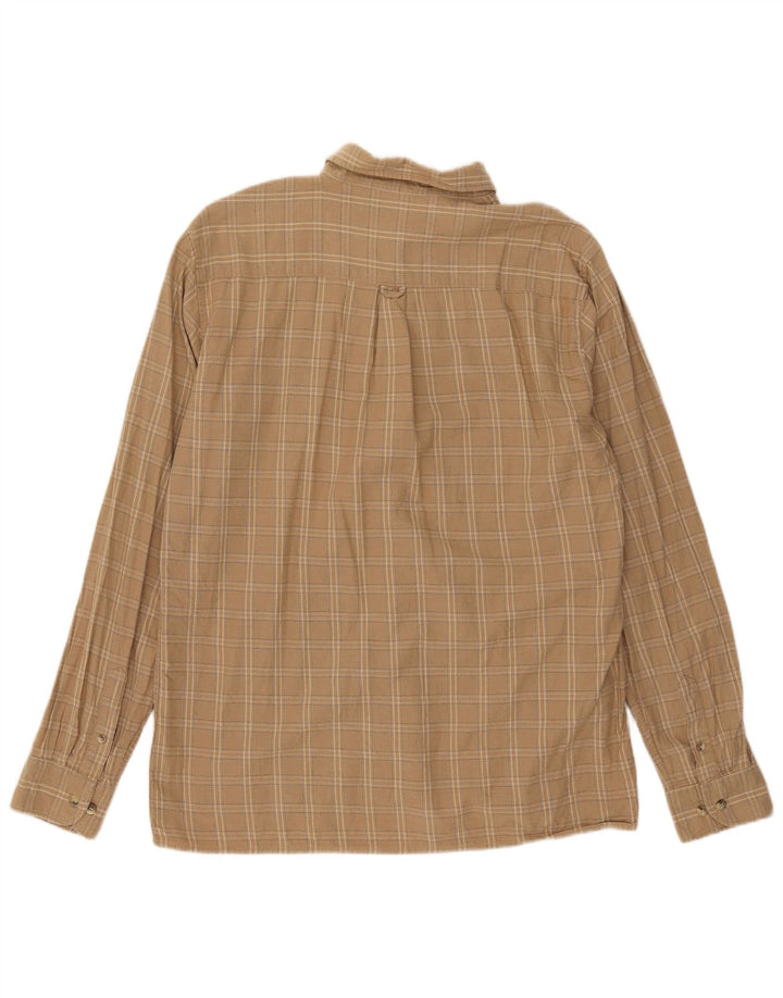 Lee Herre flannelskjorte Stor beige ternet bomuld