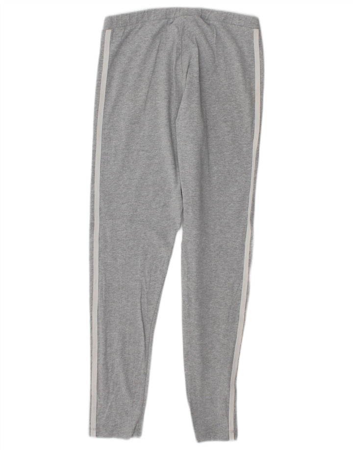 Adidas Dame Leggings UK 10 Små Grå Bomuld