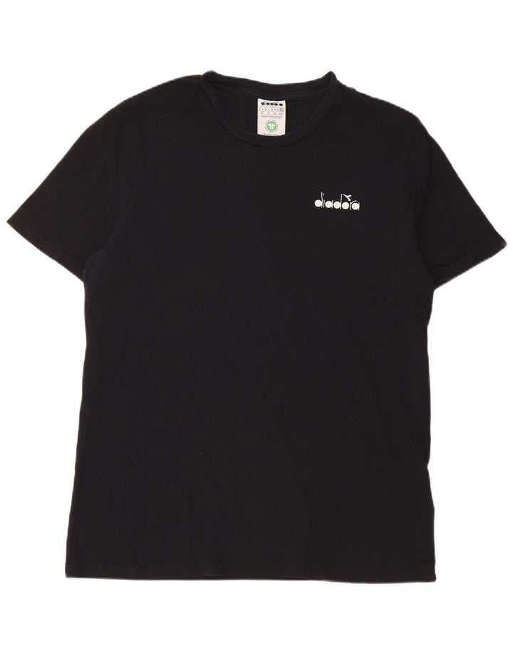 Diadora Herre T-Shirt Top Stor Sort Bomuld