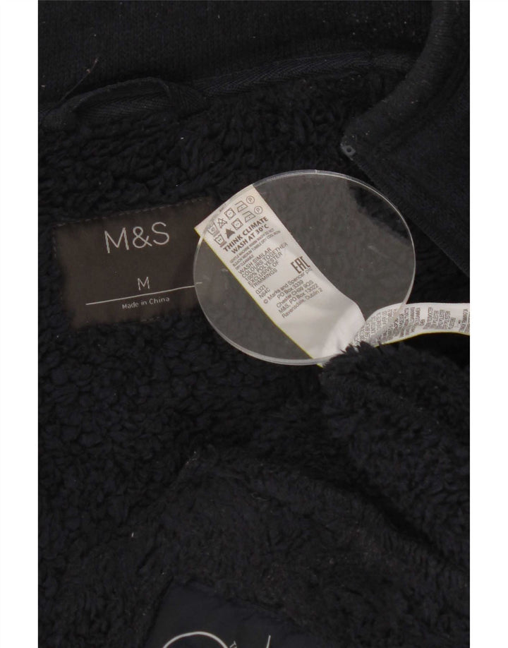 Marks & Spencer Herre Sherpa træningsdragt Topjakke Medium Marineblå Polyester
