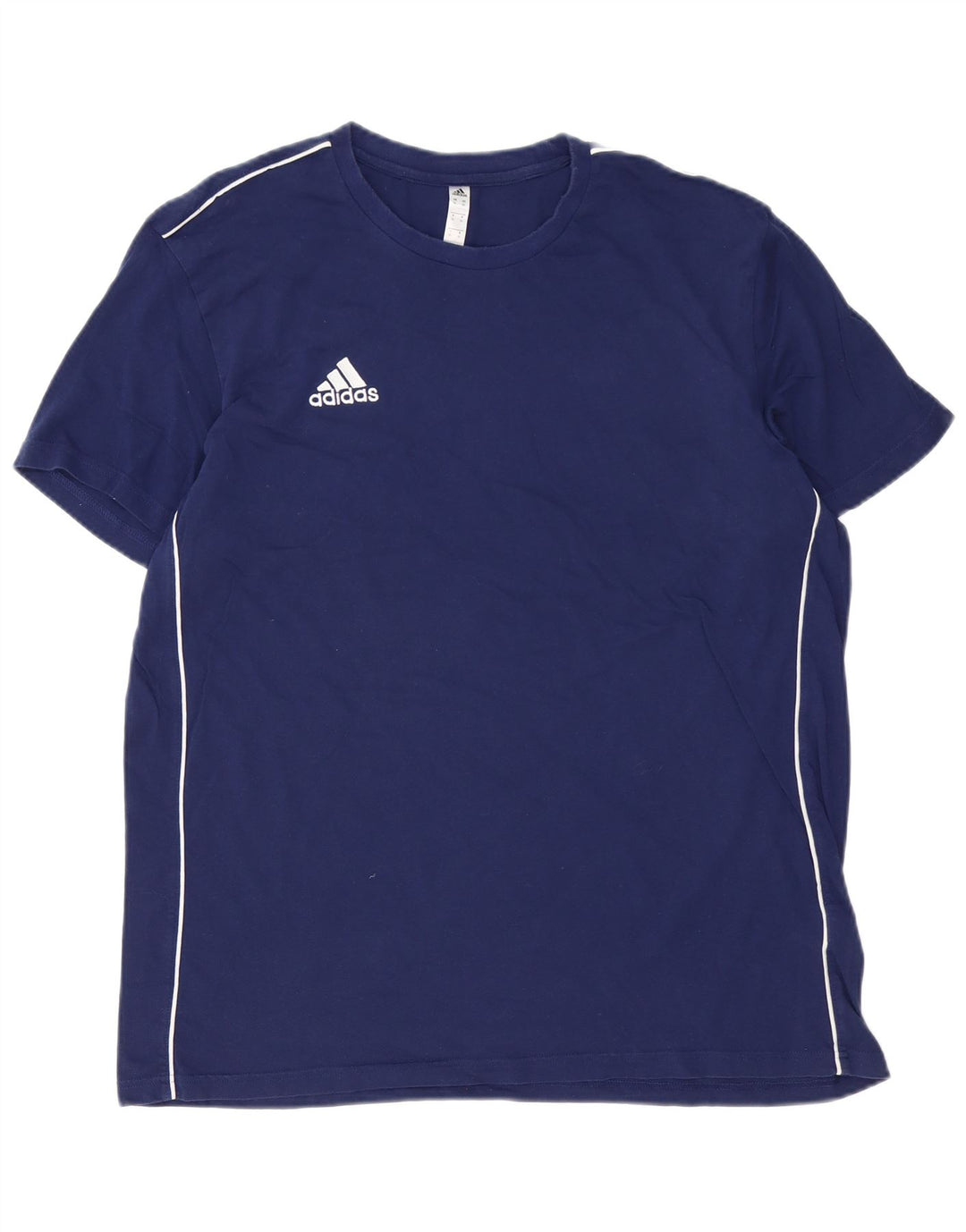 ADIDAS T-shirt top til mænd XL marineblå bomuld