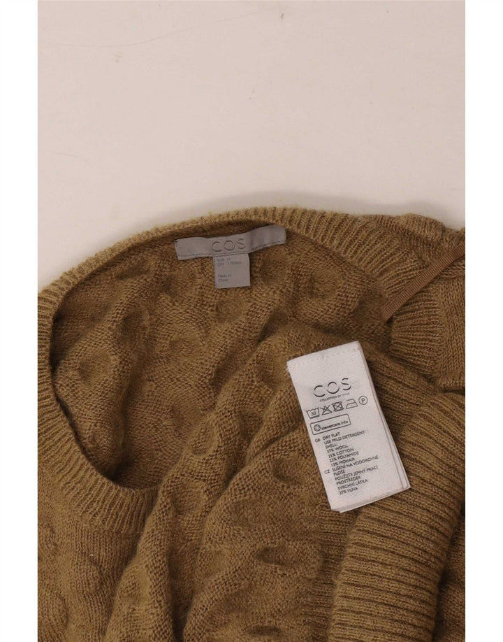 Cos Herre Crew Neck Jumper Sweater Medium Beige Uld