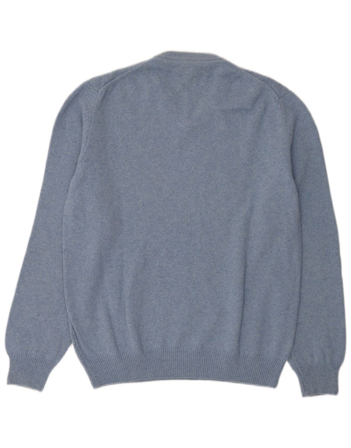 MARLBORO CLASSICS Herre V-hals sweater Stor blå uld
