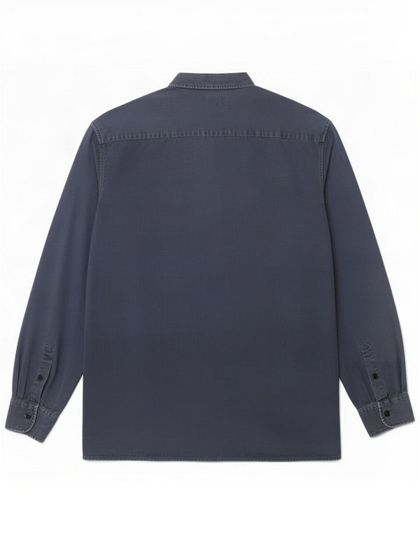 Schott Herreskjorte Large Blue Cotton