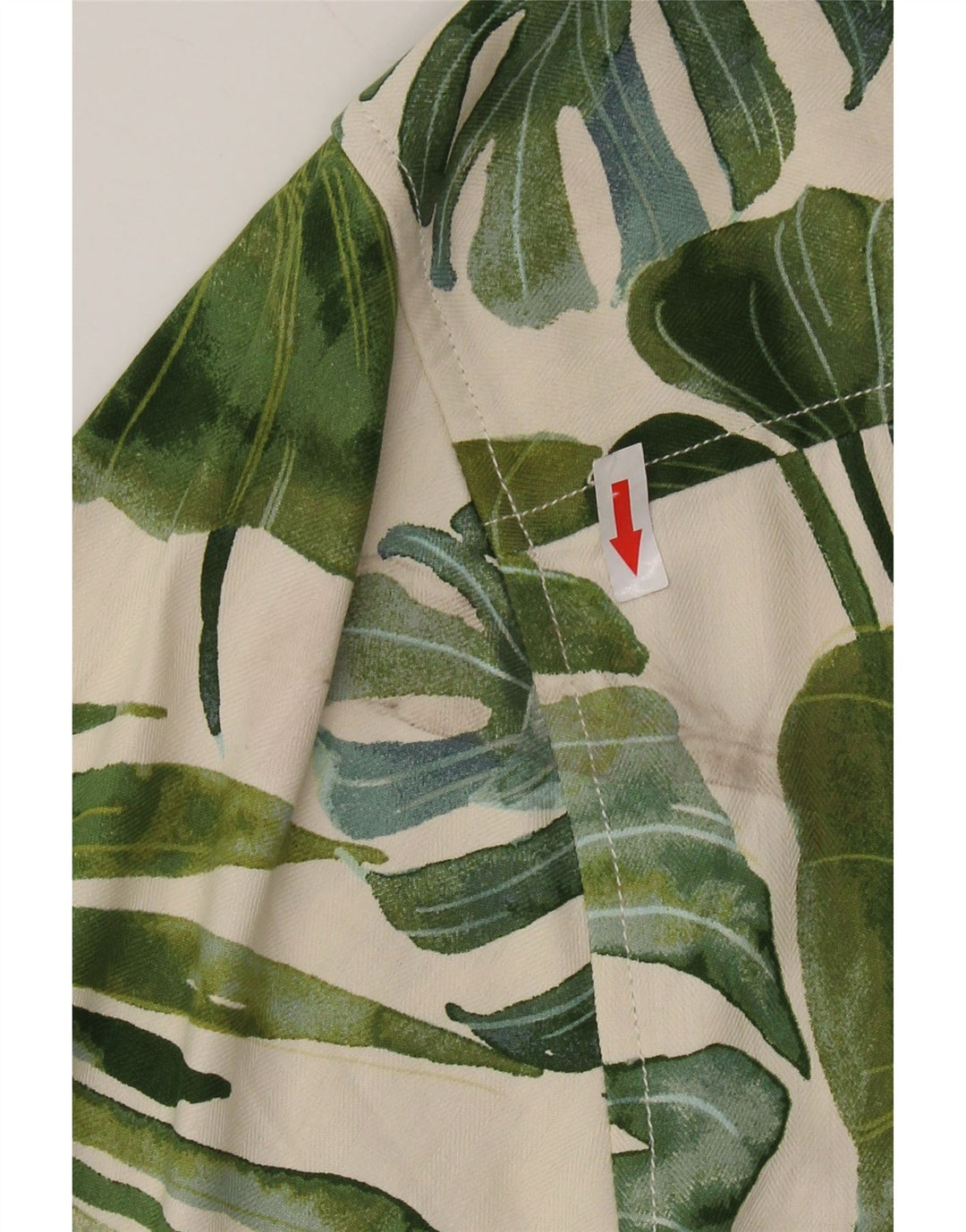 TOMMY BAHAMA Kortærmet Herreskjorte XL Beige Floral Silke