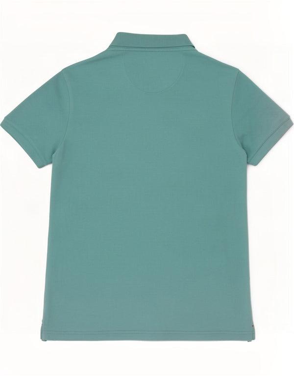U.S. Polo Assn. Mens Slim Fit Polo Shirt Small Turquoise Cotton
