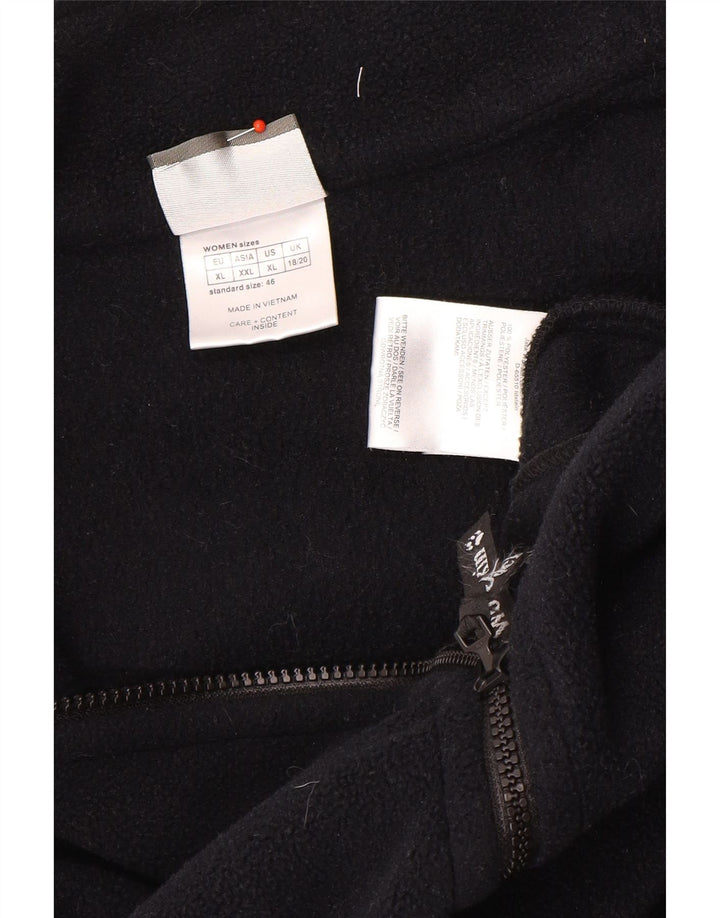 Jack Wolfskin Dame Liner Fleecejakke UK 18/20 XL Sort Polyester