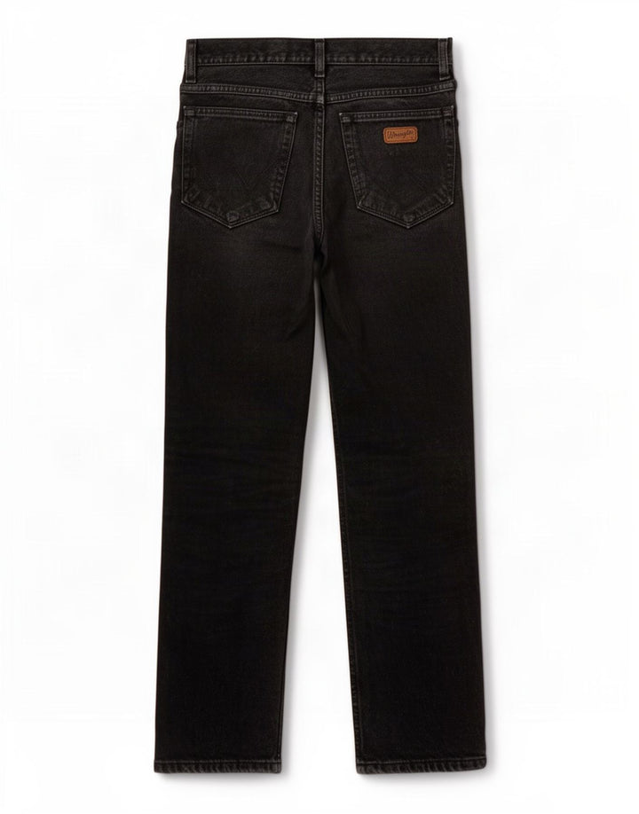 Wrangler Herre Texas Straight Jeans W31 L32 Sort Bomuld