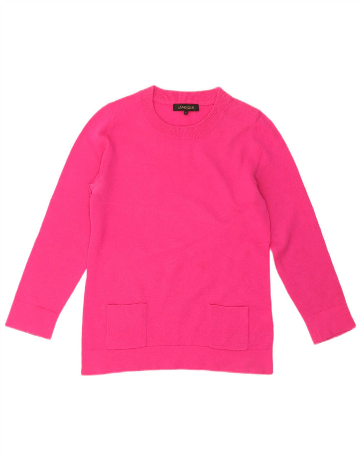 Jaeger Dame sweater med rund hals DK 10 Lille Pink Uld
