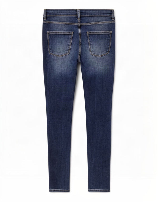 Zara Womens High Rise Skinny Jeans EU 40 Medium W30 L28 Navy Blue