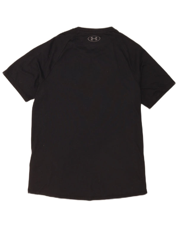 Under Armour Herre Heat Gear T-Shirt Top Lille Sort Polyester