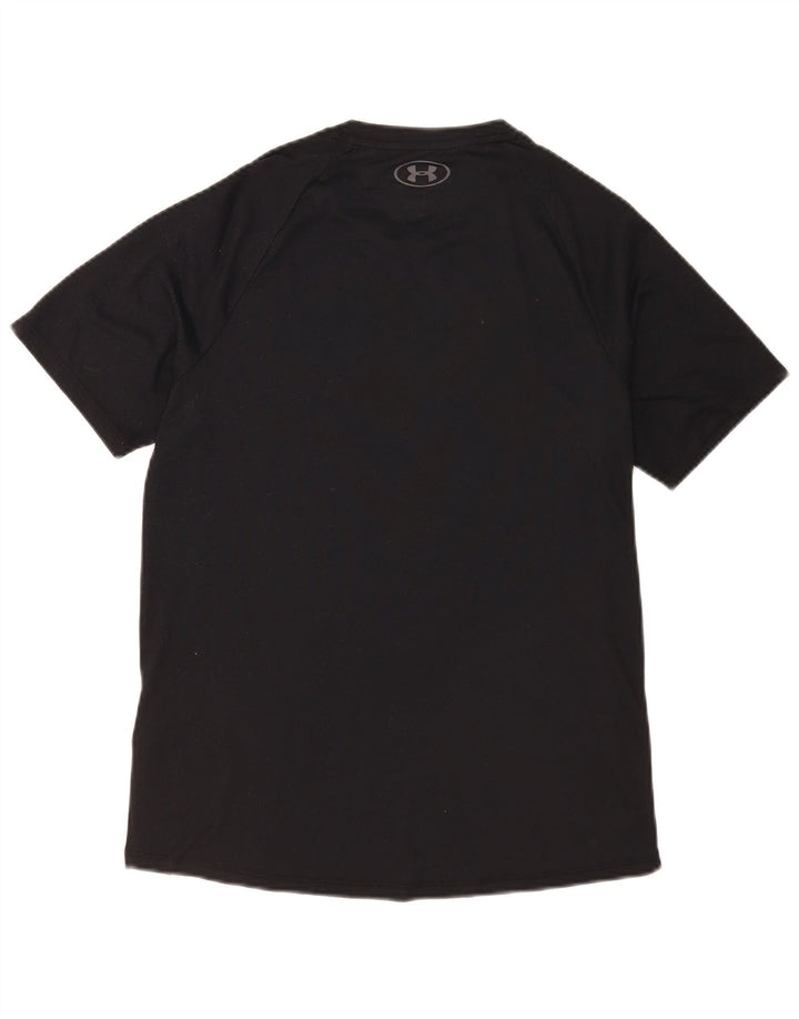 Under Armour Herre Heat Gear T-Shirt Top Lille Sort Polyester