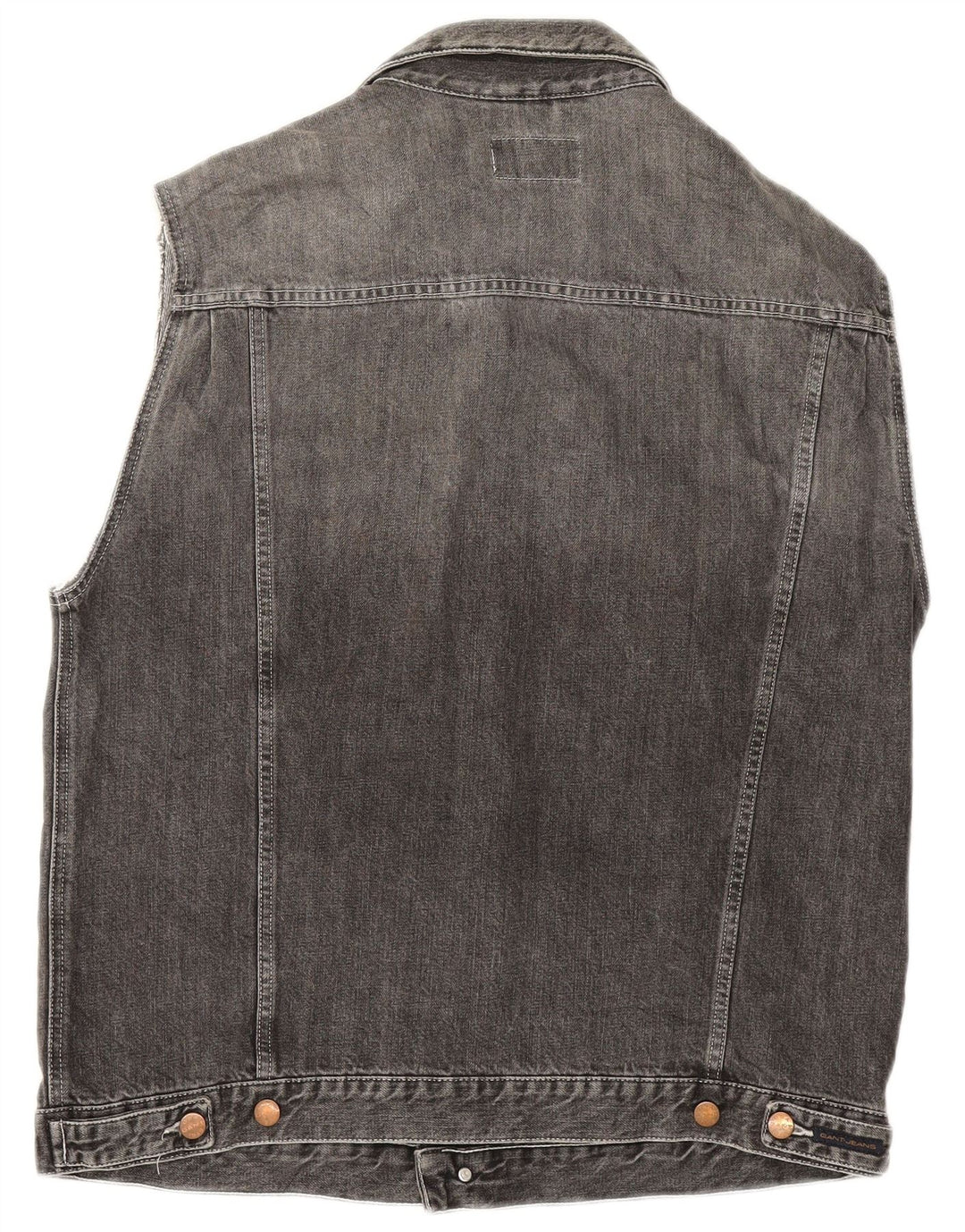 Gant Herre Denim Gilet UK 40 Stor Grå Bomuld