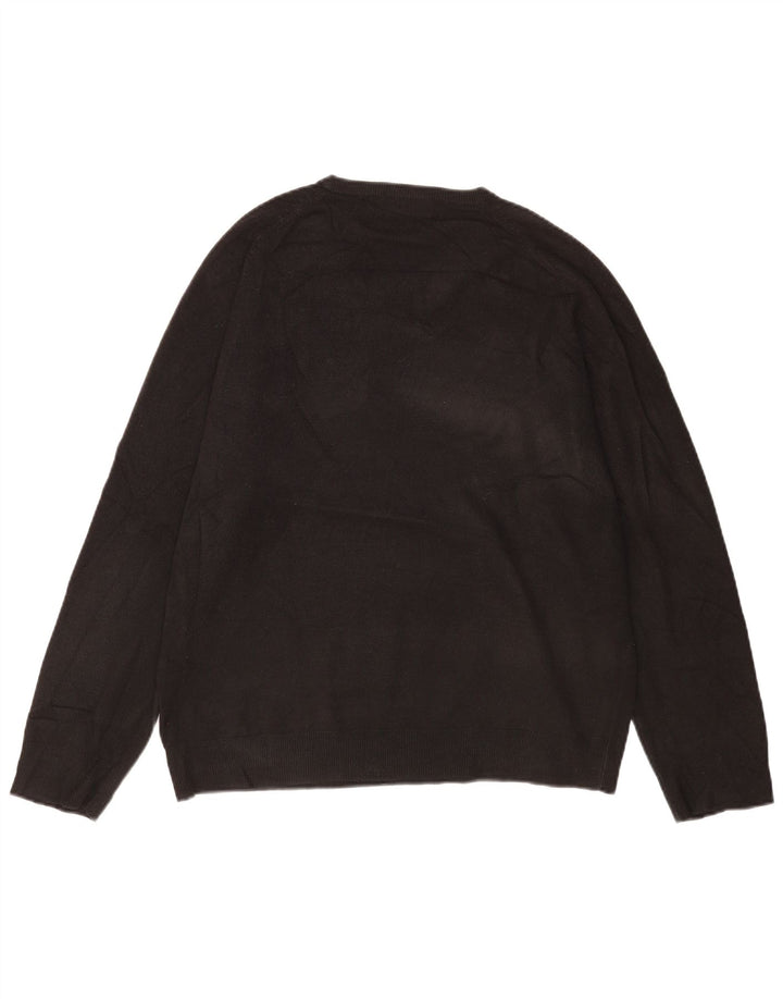 Marks & Spencer Herre V-hals sweater UK 41/43 Large Black