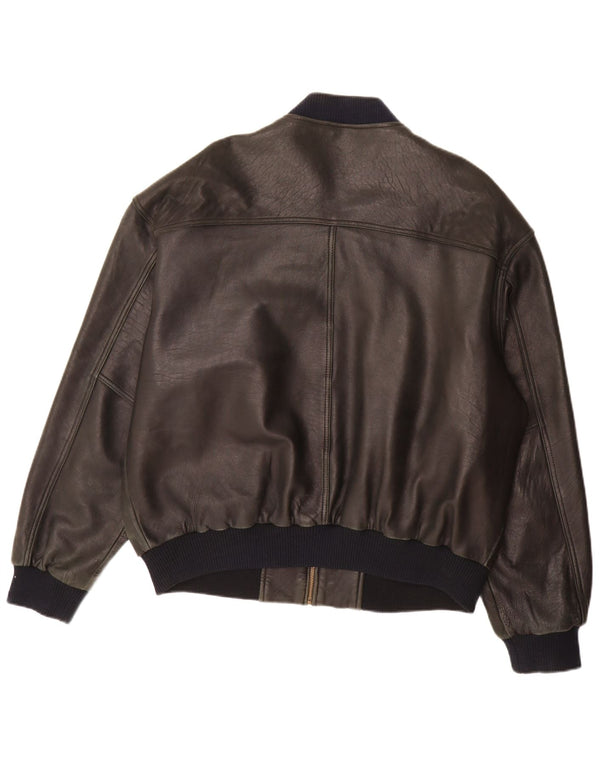 Trapper Herre Læderjakke IT 54 2XL Sort