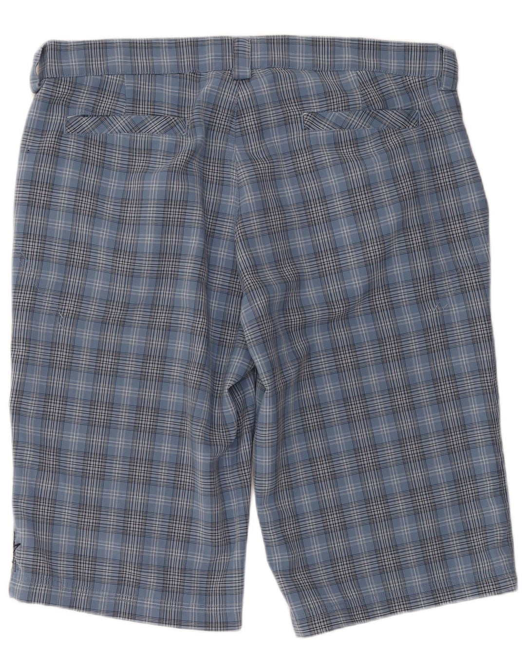 IGUANA Chino Shorts til mænd W36 Large Blue Check Polyester
