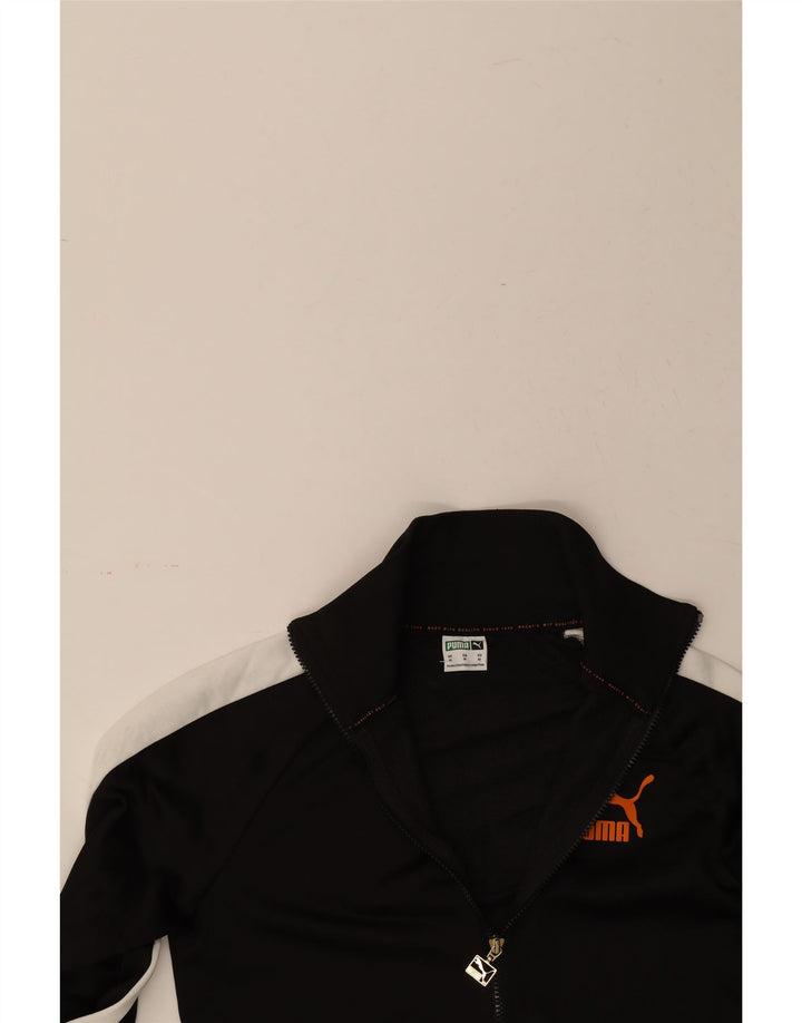 PUMA Mens Tracksuit Top Jacket XS Black Colourblock Polyester Vintage Puma and Second-Hand Puma from Messina Hembry 