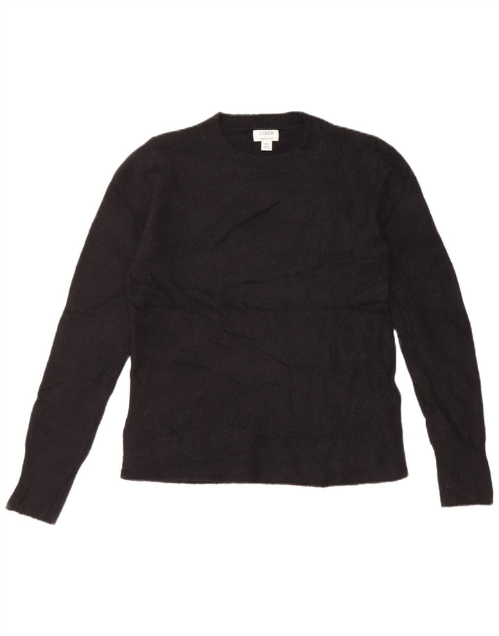 J. Crew Dame sweater med rund hals XS Sort Akryl