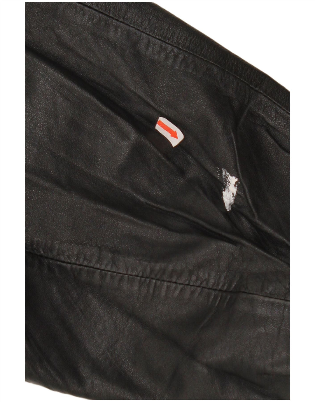 VINTAGE Oversized læderjakke til kvinder EU 42 Stor sort læder