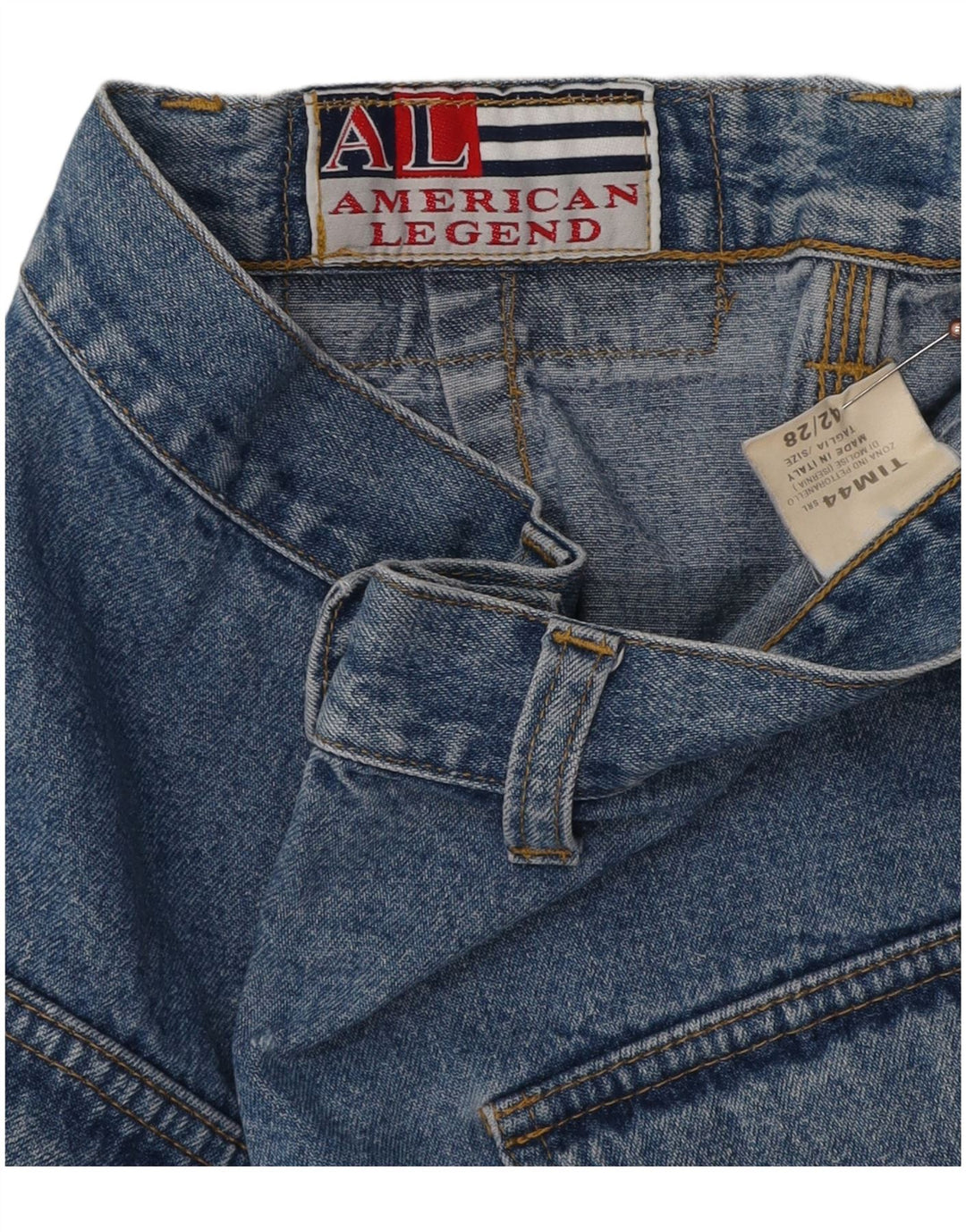 AMERICAN LEGEND Dame denimnederdel IT 42 Medium W28 Blå Bomuld