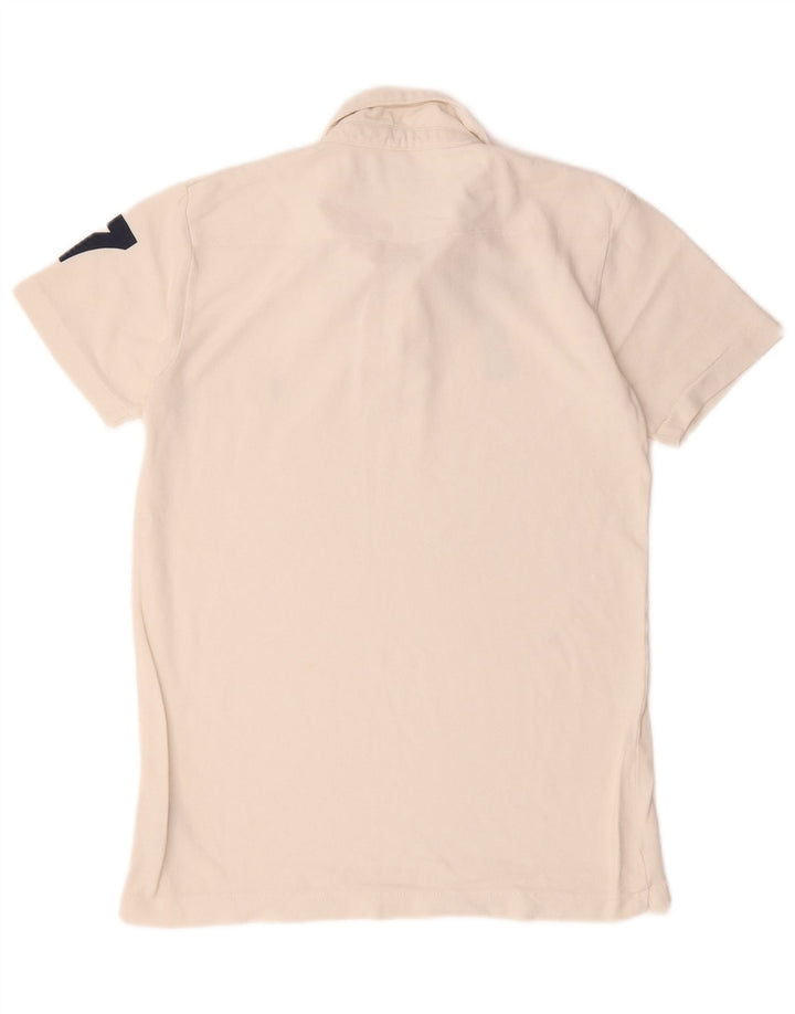 French Connection Herre grafisk poloshirt lille off white bomuld