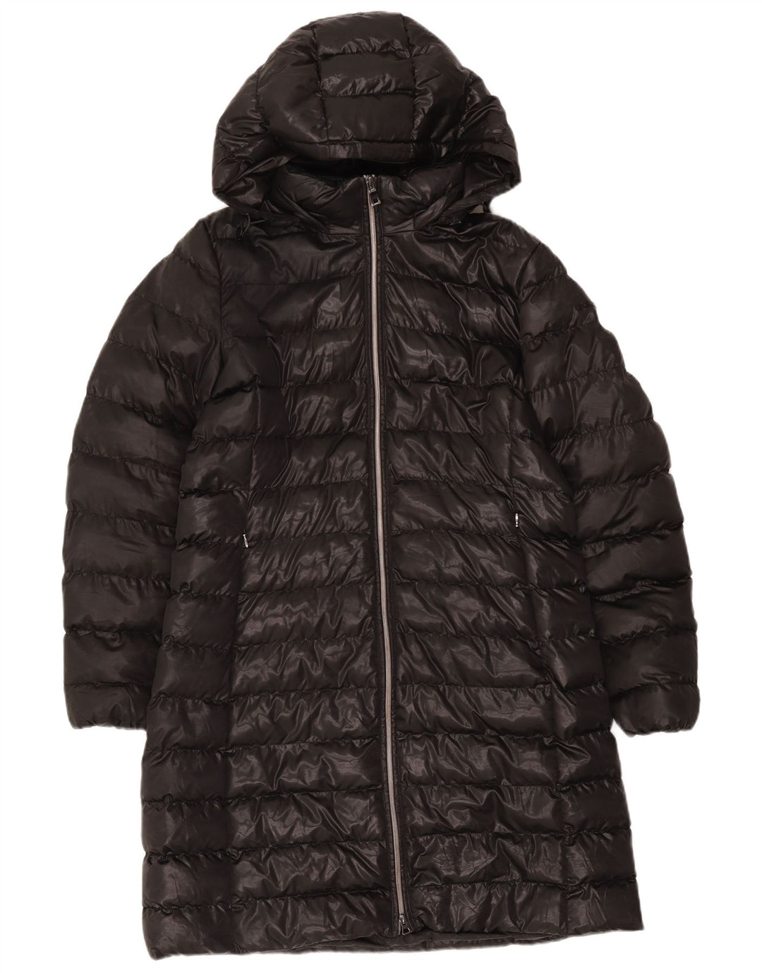 Geox Womens Respira hættepolstret frakke UK 14 Large Black Polyester