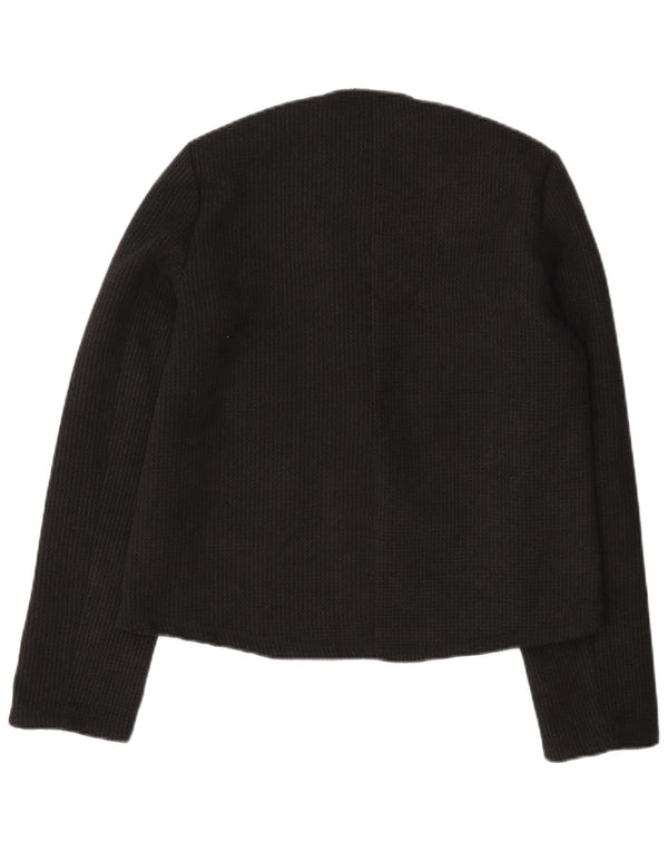 Zara Dame 3 Button Blazer Jacket UK 10 Small Black