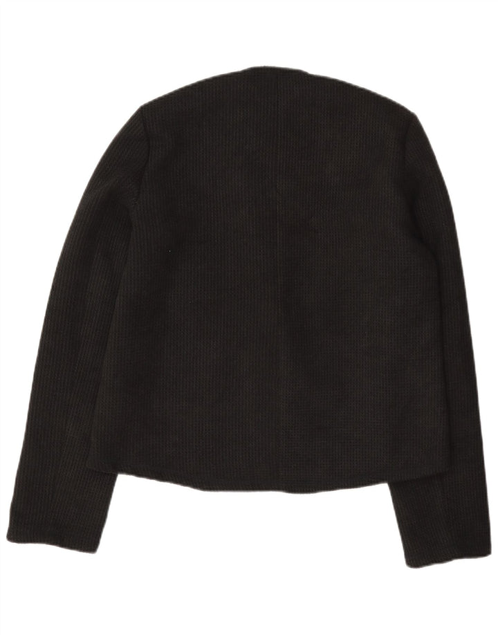 Zara Dame 3 Button Blazer Jacket UK 10 Small Black