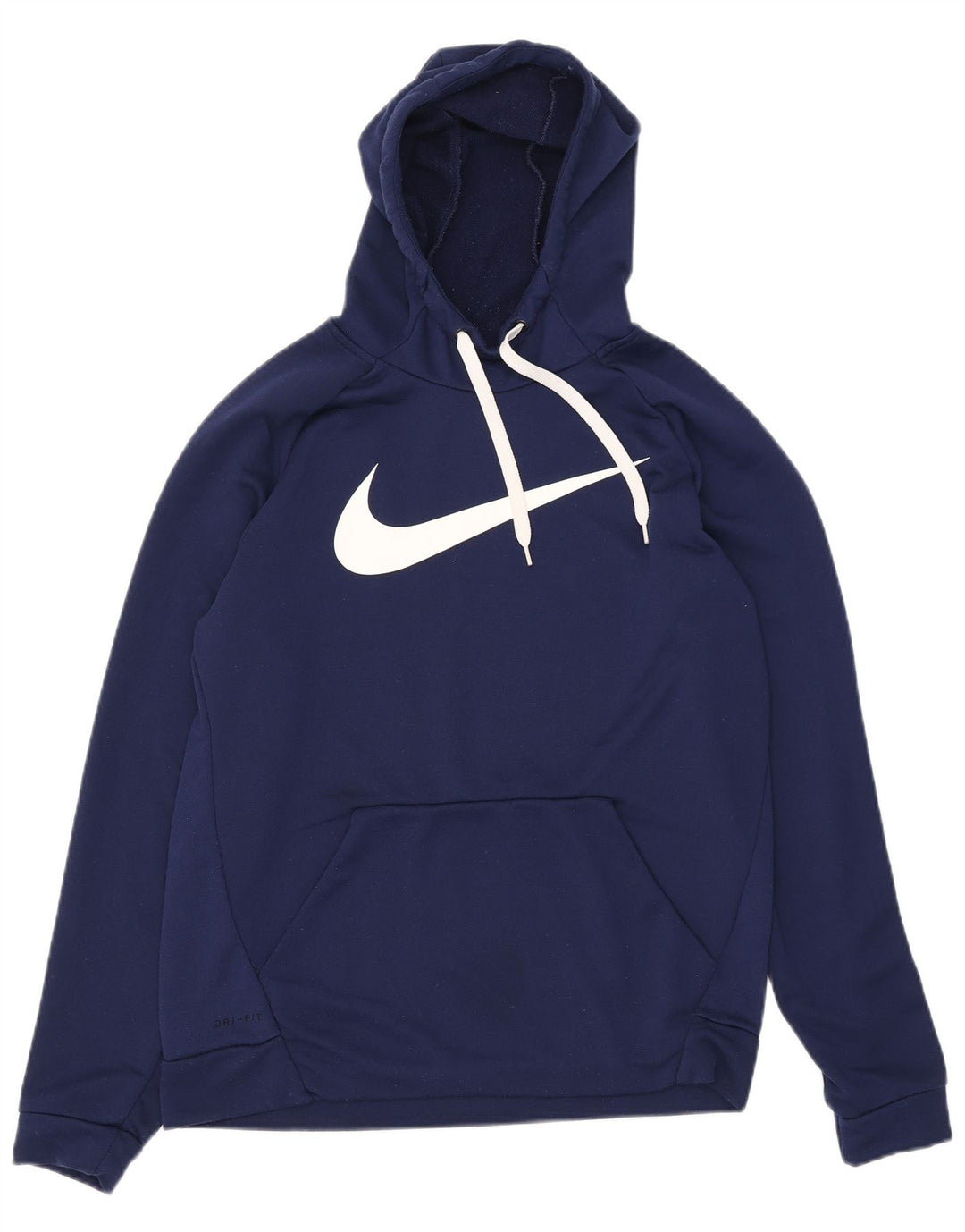 Nike Herre Dri Fit grafisk hættetrøje Jumper Medium Navyblå polyester