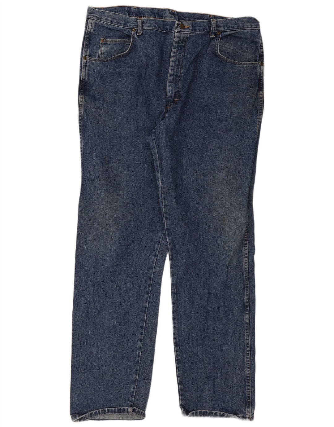 Wrangler Straight Jeans til mænd W42 W34 Blå Bomuld