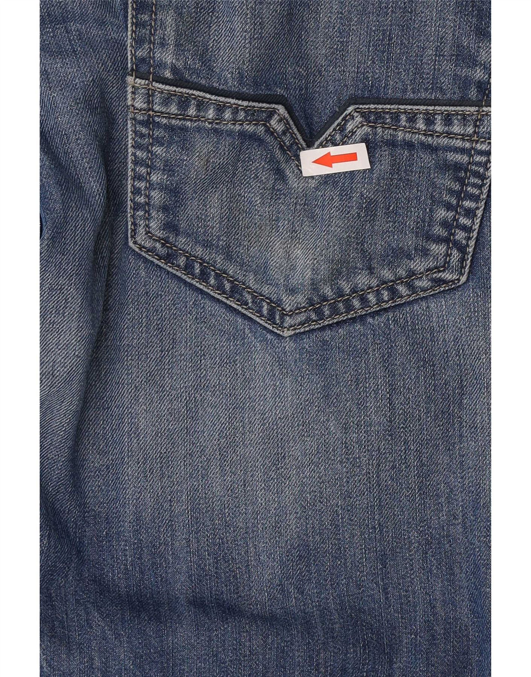 Diesel Herre Straight Jeans W34 L34 Blå Bomuld