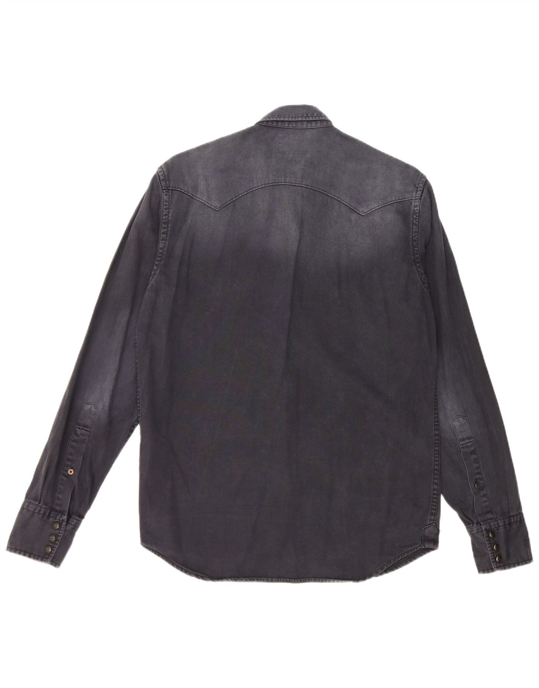 REPLAY Herre Garment Dyed Denim Shirt Medium Navy Blue Bomuld