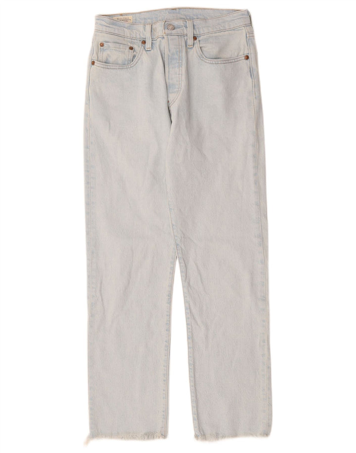 Levi's Dame 501 Straight Jeans W27 L28 Blå Bomuld