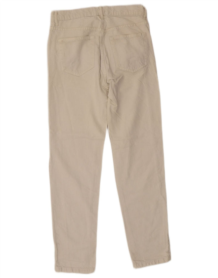 Zara Herre Slim Jeans EU 38 Small W30 L30 Hvid Bomuld