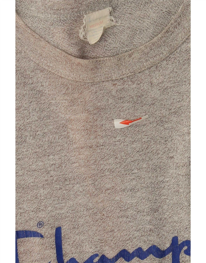 Champion Herre grafisk T-shirt Top mellemgrå bomuld