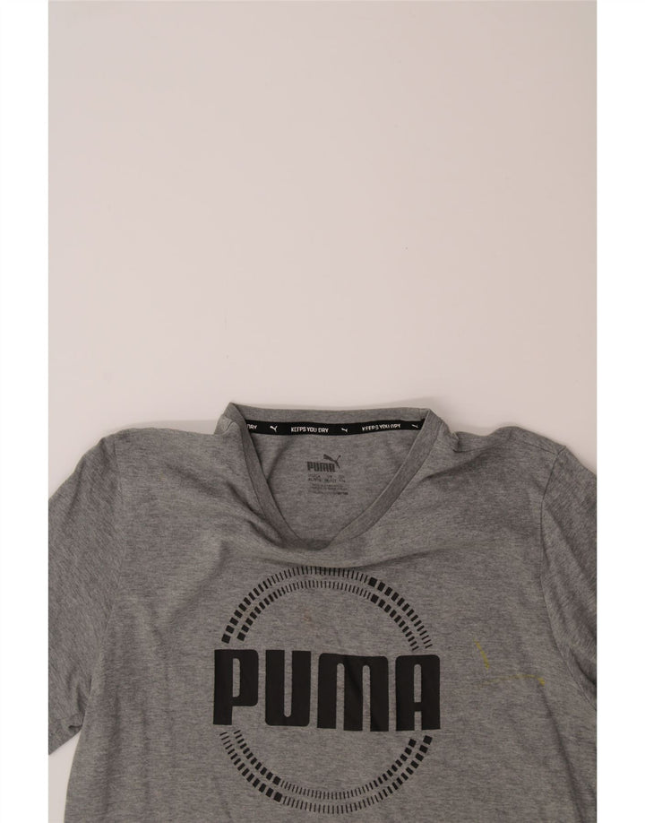 PUMA Boys Graphic T-Shirt Top 15-16 Years XL  Grey Vintage Puma and Second-Hand Puma from Messina Hembry 