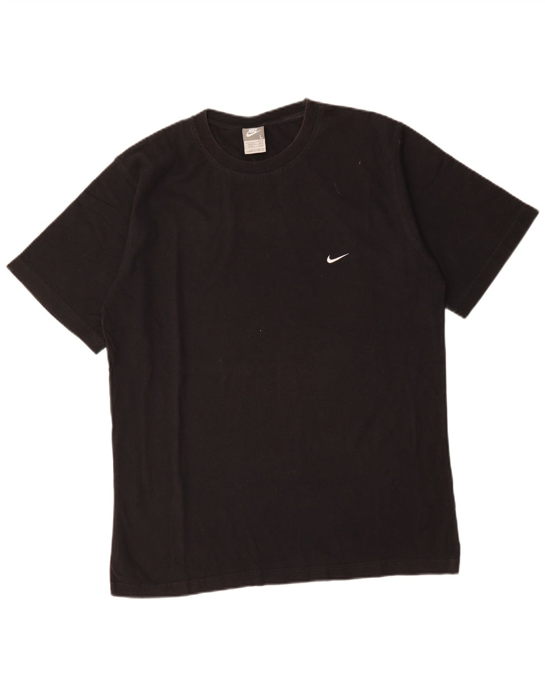 NIKE T-shirt top til mænd UK 42/44 Stor sort bomuld