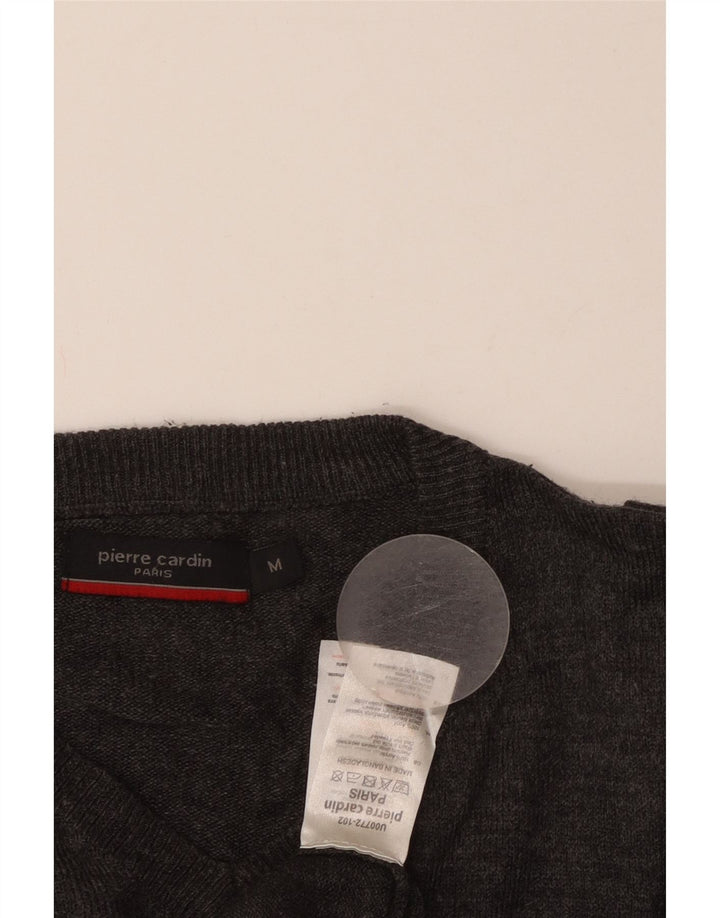 PIERRE CARDIN Herre V-hals sweater Medium Grå Akryl