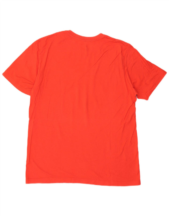 Nike Herre Coupe Standard Standard Fit Grafisk T-shirt Top Stor Rød