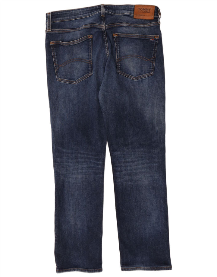 Tommy Hilfiger Herre Straight Jeans W36 L30 Blå Bomuld