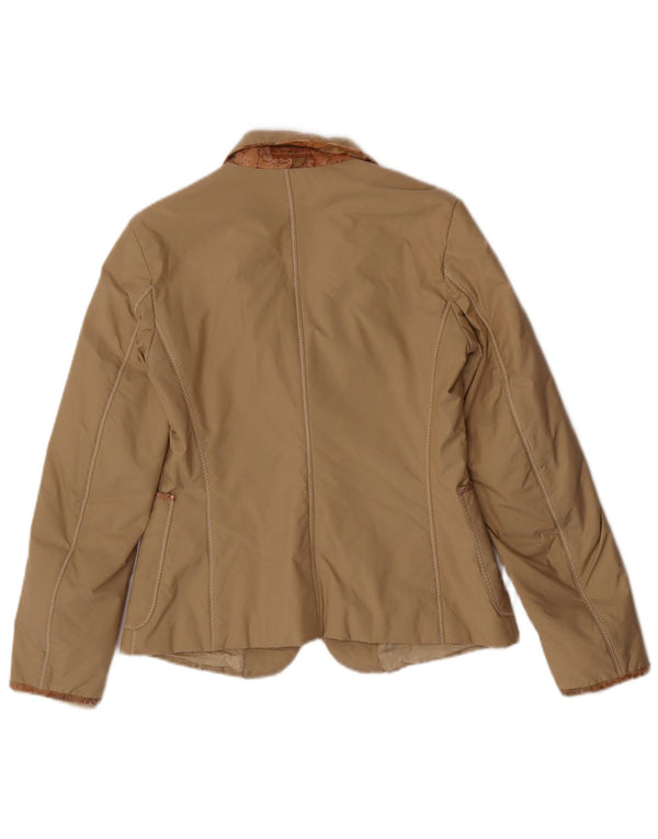 ALVIERO MARTINI Womens Voyages 4-knaps blazerjakke IT 42 Medium Beige