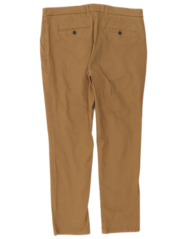 Marks & Spencer Herre Slim Fit Chinobukser W36 L29 Beige Bomuld