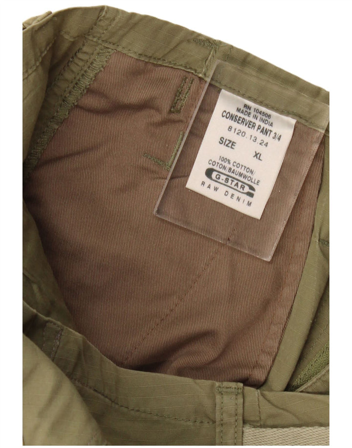 G-Star Herre Capri Cargo Bukser XL W40 L22 Khaki Bomuld