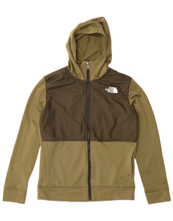 The North Face Boys Hættetrøje med lynlås 14-15 år XL Khaki Colourblock