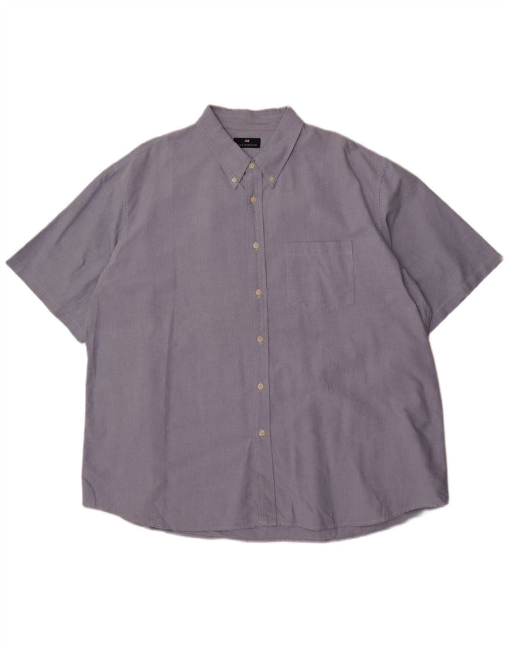 Marks & Spencer Kortærmet Herreskjorte 2XL Blå Bomuld