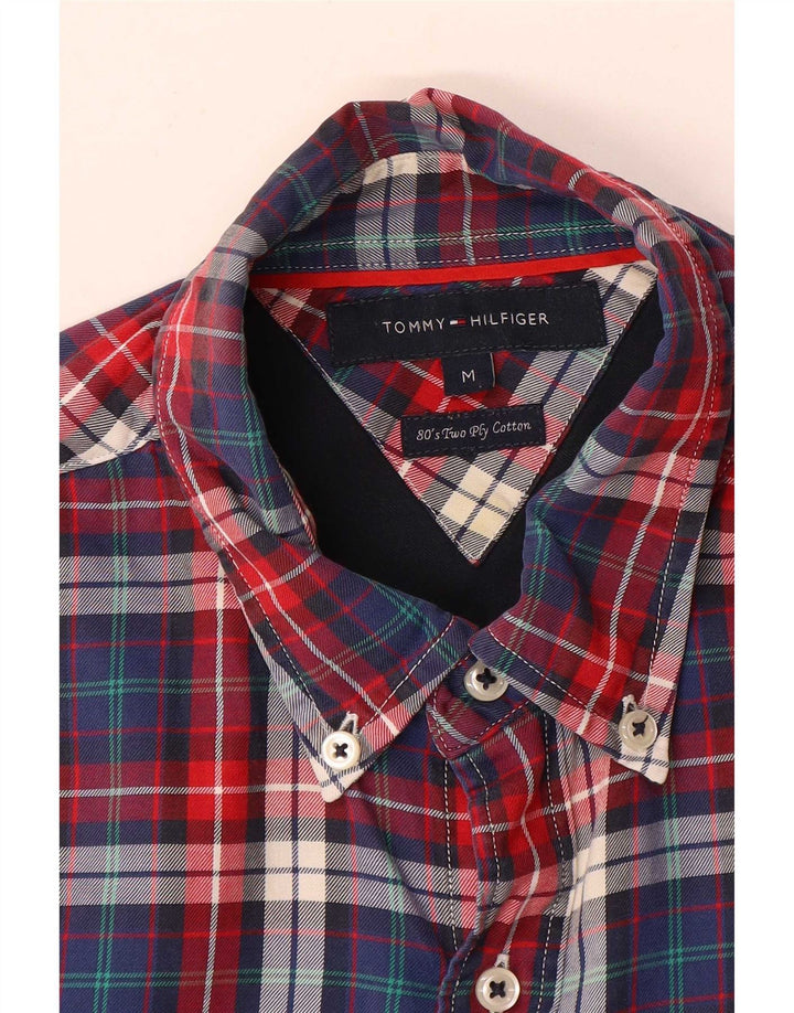 Tommy Hilfiger Herreskjorte Medium Rød Plaid Bomuld