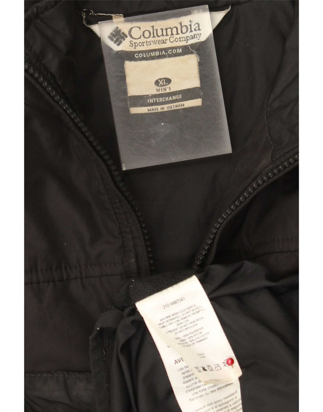 Columbia Mens Interchange Liner Bomber Jacket UK 42 XL Sort Polyester